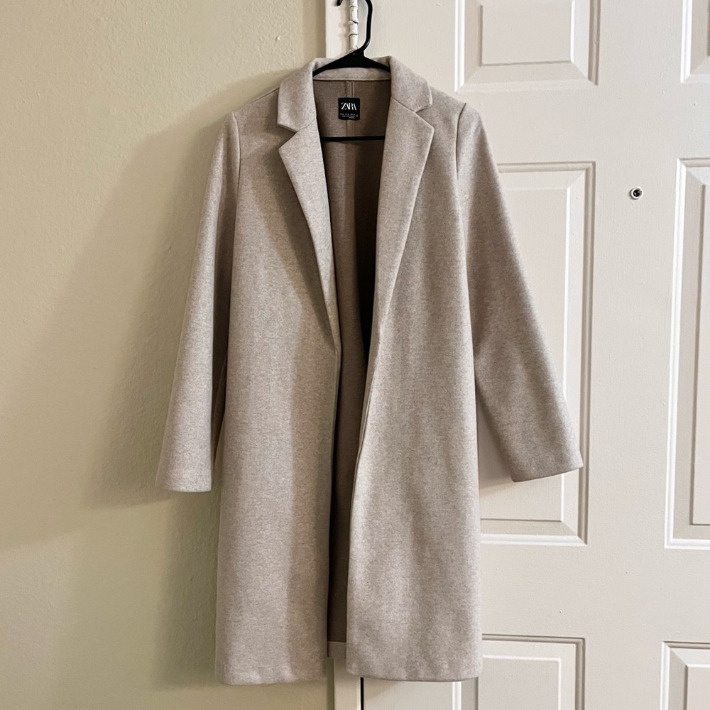 Zara Neutral Trench Coat